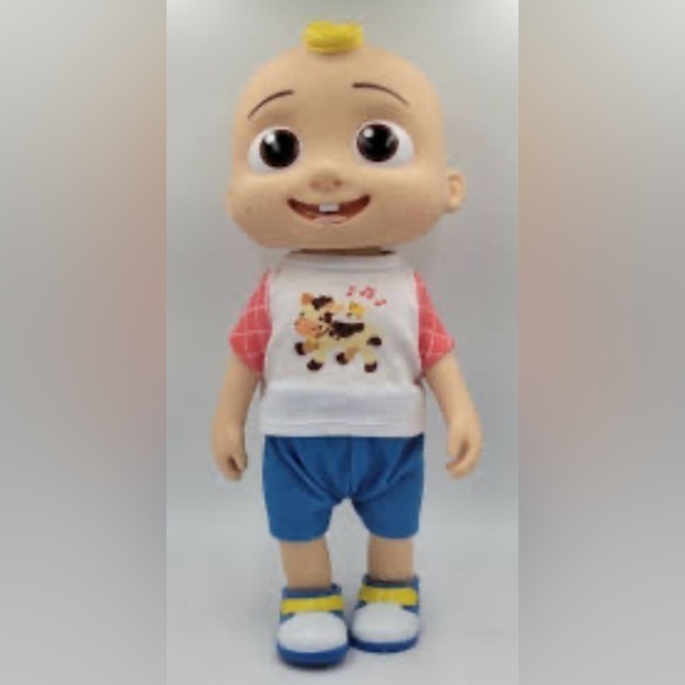Interactive JJ Cocomelon Deluxe Adorable Kids Toy with Cow Print Shirt